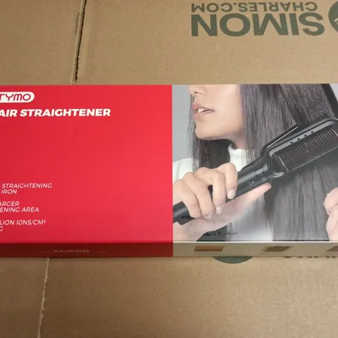 SEALED TYMO HAIR STRAIGHTENER – 2-IN-1 BRUSH & IRON 