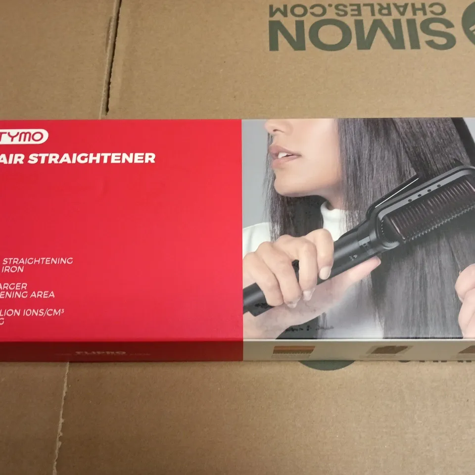 SEALED TYMO HAIR STRAIGHTENER – 2-IN-1 BRUSH & IRON