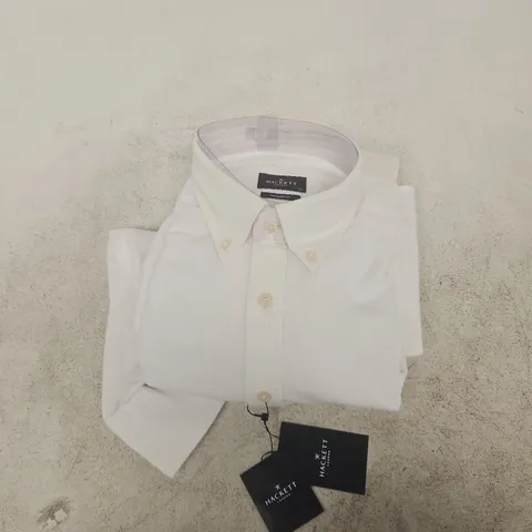 HACKETT LONDON WHITE DRESS SHIRT – TAILORED FIT, UK XL (SIZE XL)