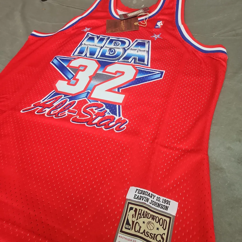 MITCHELL & NESS HARDWOOD CLASSICS NBA ALL-STAR JERSEY – FEB 1-, 1991 EARVIN JOHNSON - SIZE L