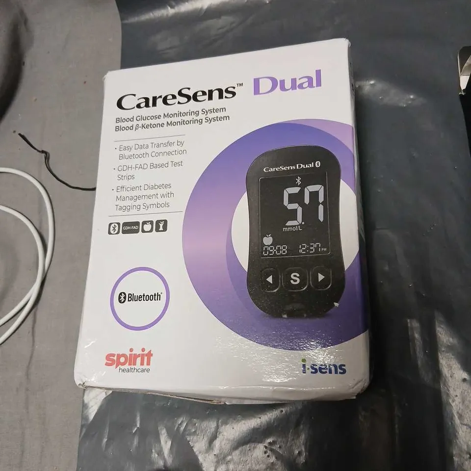 CARESENS DUAL BLOOD GLUCOSE MONITORING SYSTEM – BOXED