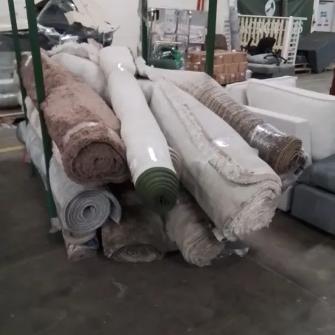 STILLAGE OF APPROXIMATELY 15 QUALITY DESIGNER AREA RUGS
