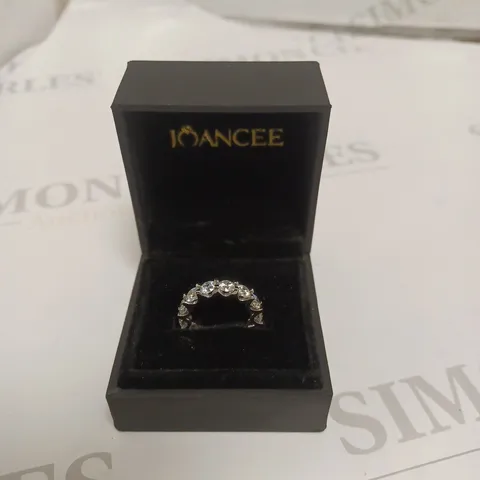 JOANCEE SILVER DIAMOND EFFECT RING