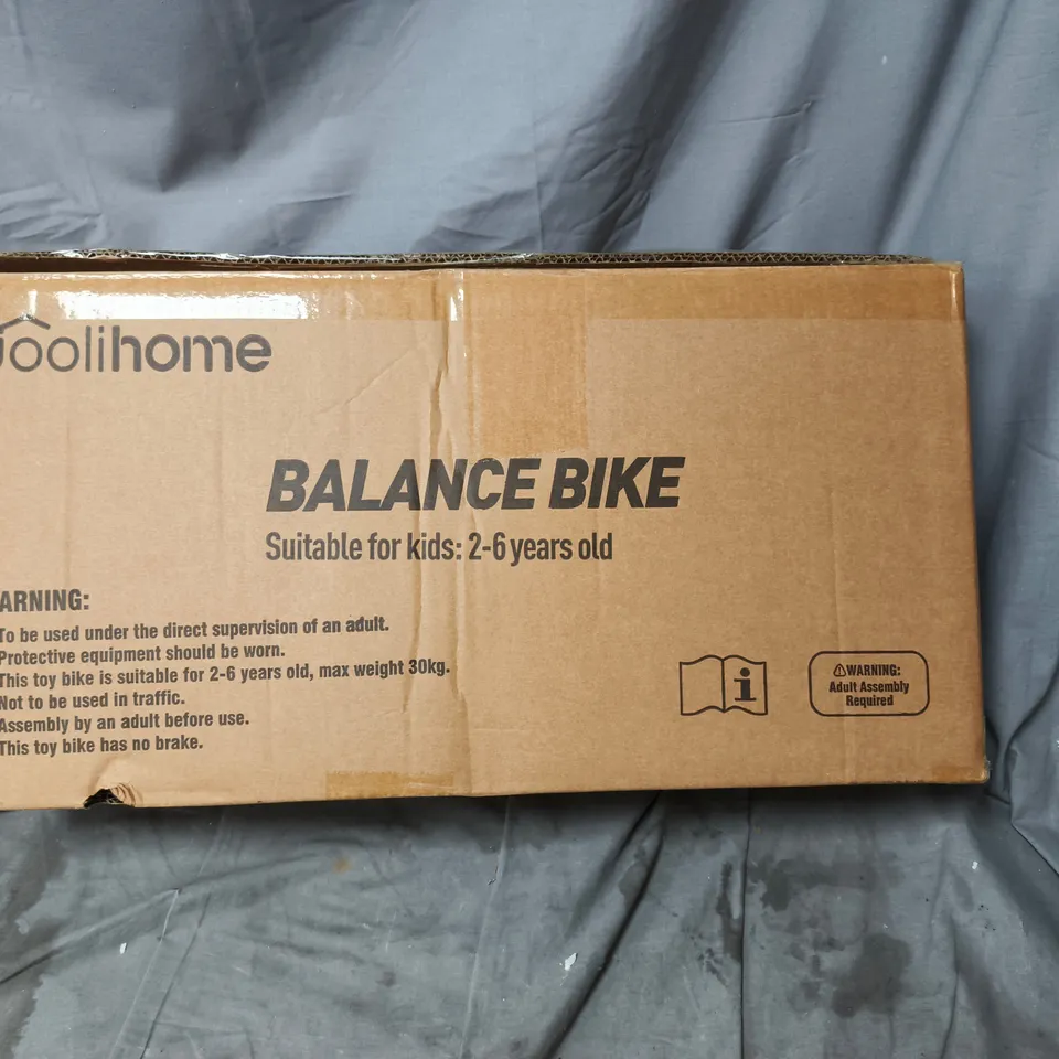 JOOLIHOME BALANCE BIKE FOR KIDS – BOXED (2–6 YEARS) 