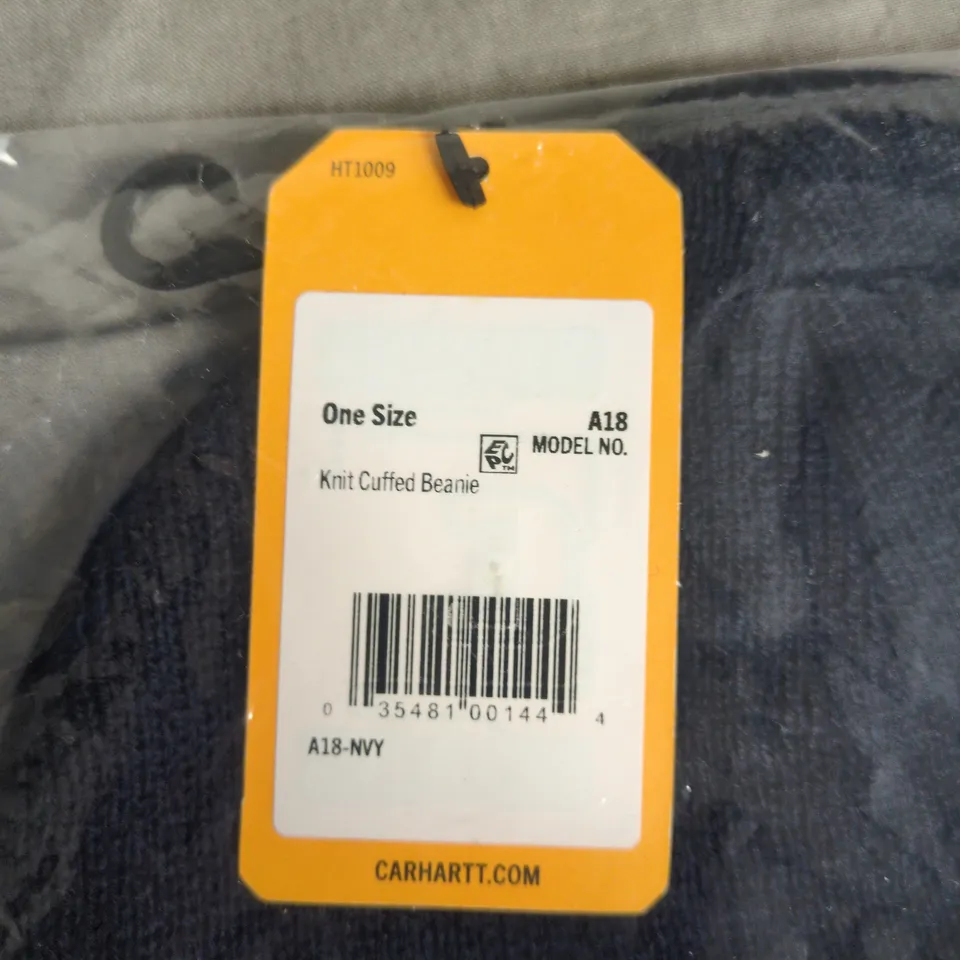 CARHARTT KNIT CUFFED BEANIE – ONE SIZE, NAVY