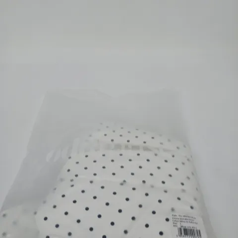 ODDMUSE – THE ULTIMATE MUSE VOLUME SKIRT MINI DRESS – WHITE & POLKA DOT – UK L