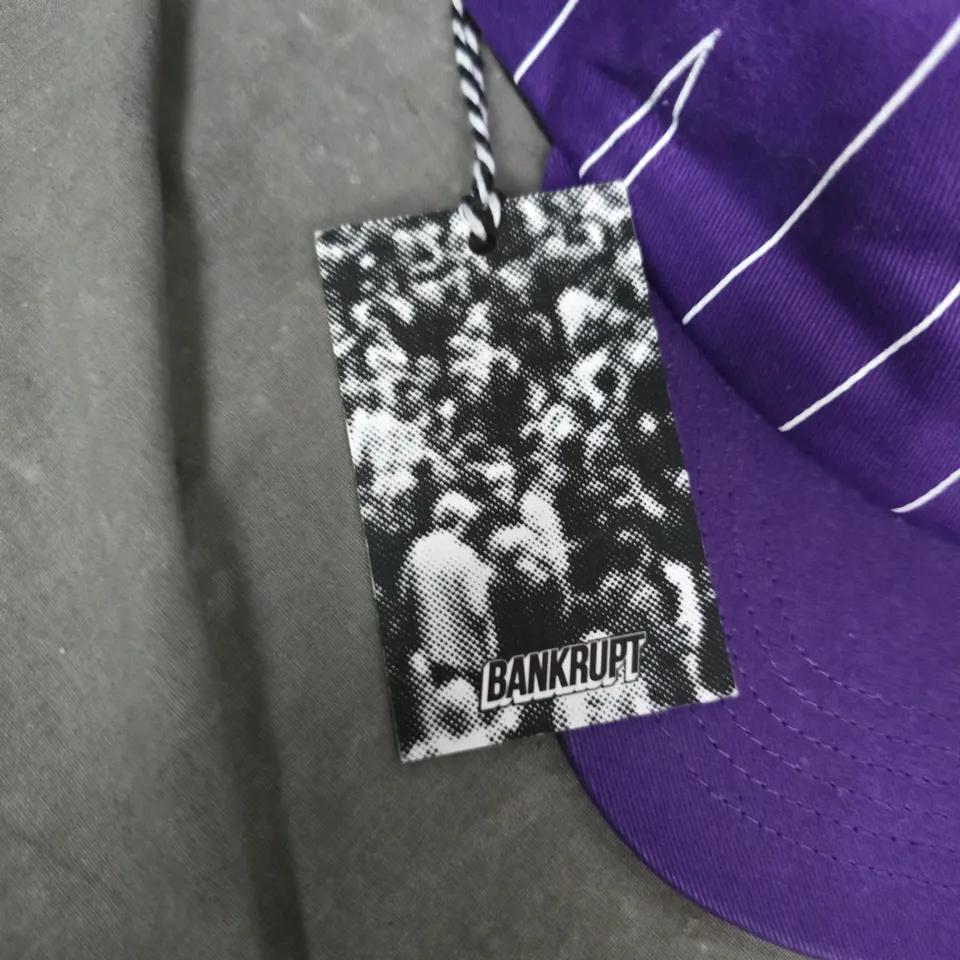 BANKRUPT FAST STRIPE HAT - PURPLE (SCI-FI FANTASY DESIGN)