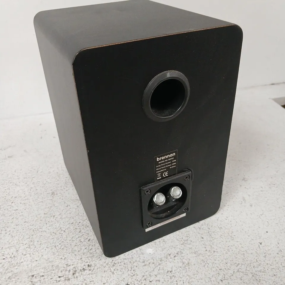 BRENNAN LOUDSPEAKER, BLACK BOOKSHELF STYLE