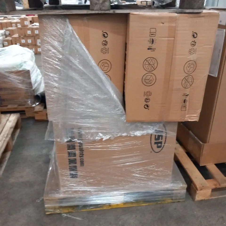 PALLET OF APPROXIMATELY 90 BRAND NEW JP SAFETY INVINCIBLE FACE SHIELDS 