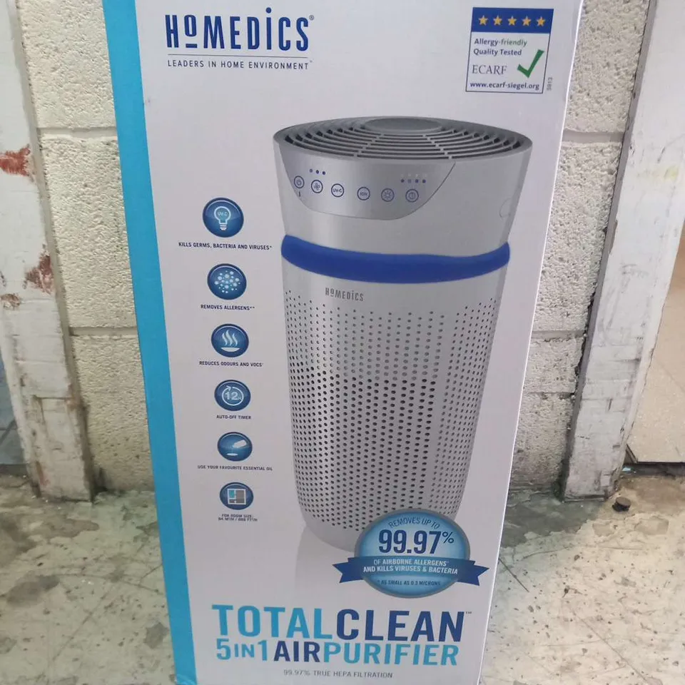 BOXED HOMEDICS TOTAL CLEAN 5-IN-1 AIR PURIFIER AP-T30WT-GB