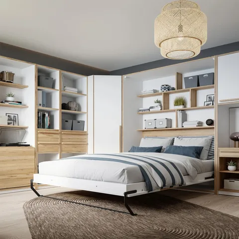 BRAND NEW BOXED MURPHY VERTICAL FOLDING BED - 137.4X200X215 CM (7 BOXES)