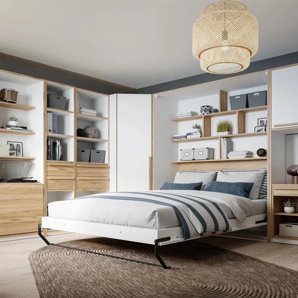 BRAND NEW BOXED MURPHY VERTICAL FOLDING BED - 137.4X200X215 CM (7 BOXES)