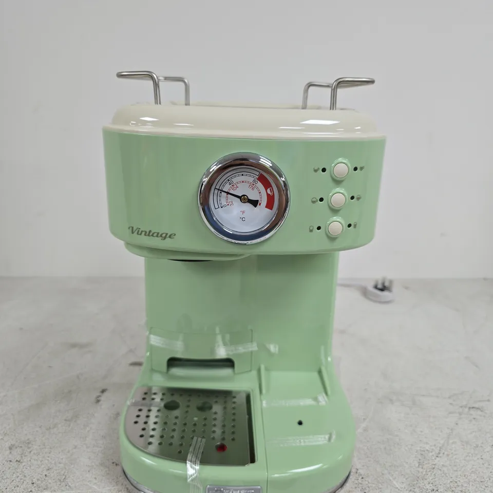 ARIETE VINTAGE MINT GREEN ESPRESSO MACHINE