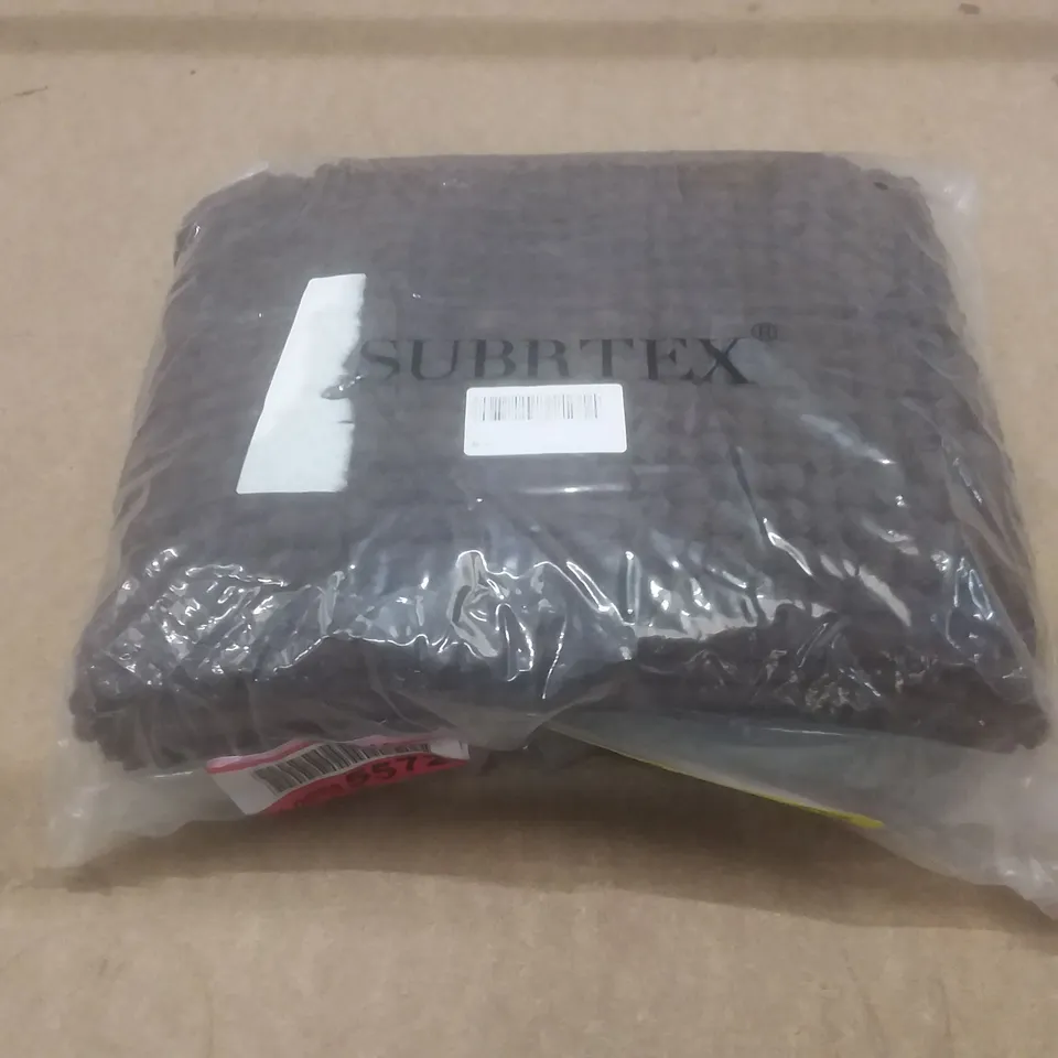BAGGED LEMOS LUXURY CHENILLE SUPER SOFT ABSORBANT MICROFIBRE BATH MAT - BROWN