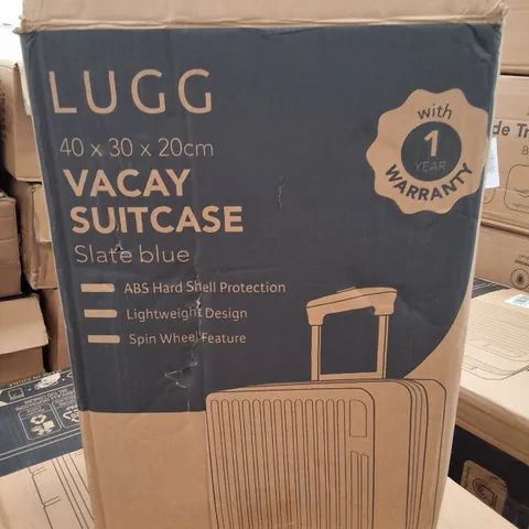BOXED LUGG 40×30×20CM VACAY SUITCASE - SLATE BLUE