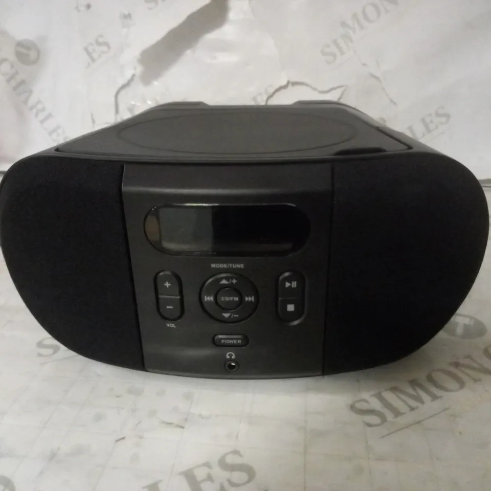 ASDATECH CD BOOMBOX IN BLACK