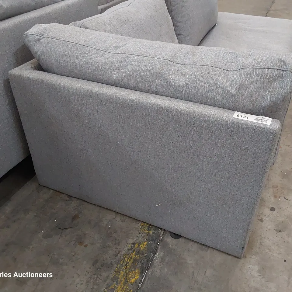 CHAISE SECTION GREY FABRIC 