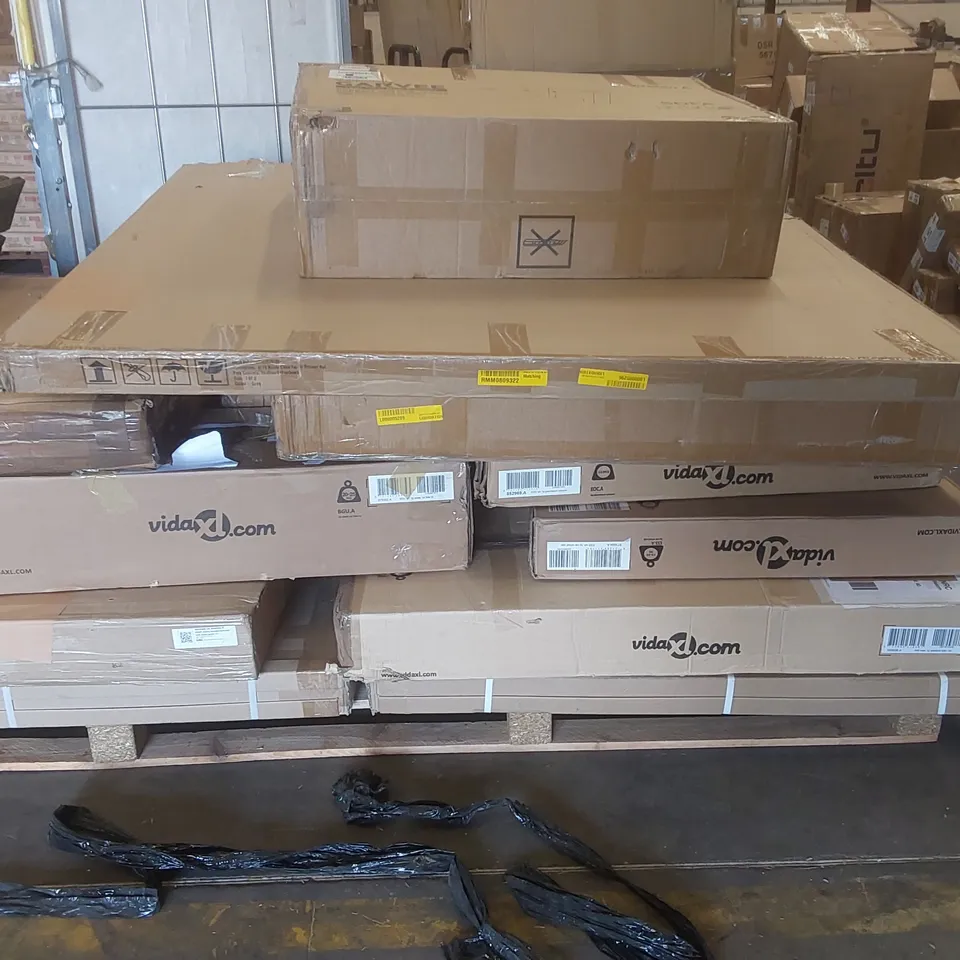 PALLET CONTAINING A LARGE QUANTITY OF ASSORTED FURNITURE PARTS ECT