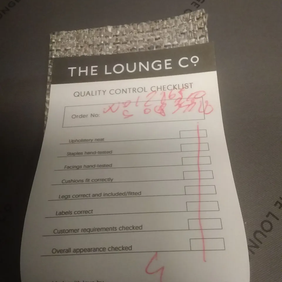 QUALITY BRITISH DESIGNER LOUNGE CO. ROSE 2.5 SEATER SOFA GREY FABRIC