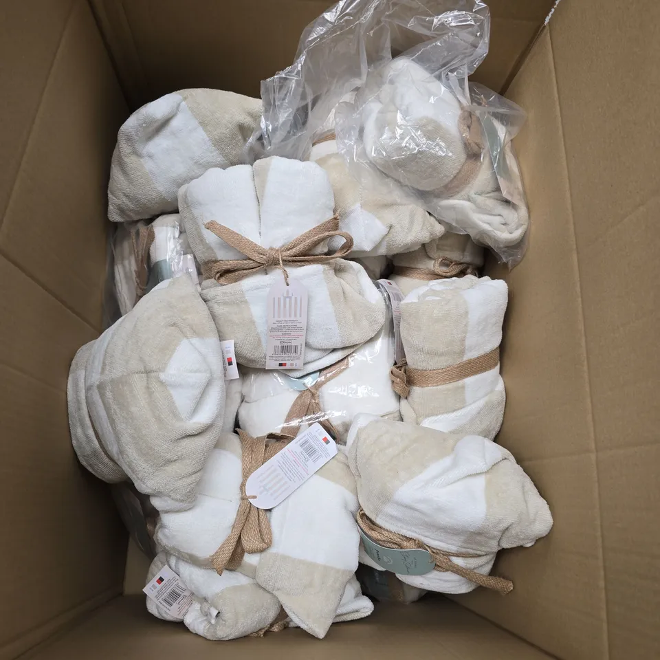LARGE BOX OF APROX 20 ASSORTED BEACH PONCHOS 