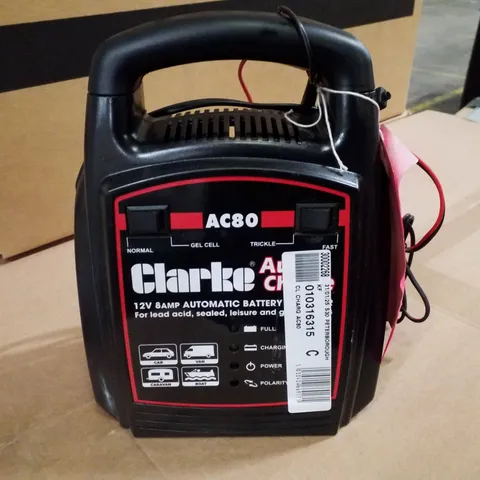 CLARKE AC80 12V 8A AUTOMATIC BATTERY CHARGER