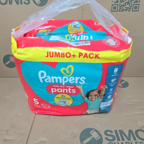 PAMPERS BABY-DRY PANTS DIAPERS – SIZE 5, JUMBO PACK - X64