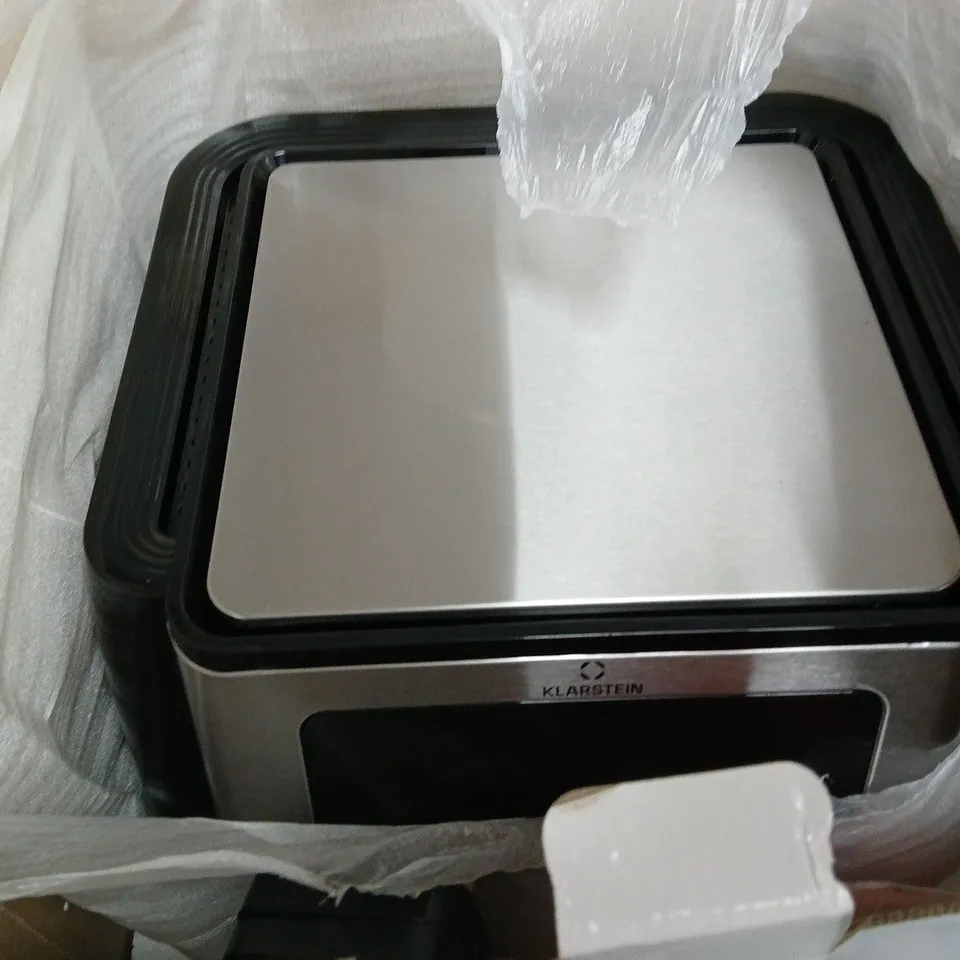KLARSTEIN AEROVITAL FRY AIR FRYER – STAINLESS STEEL, BOXED