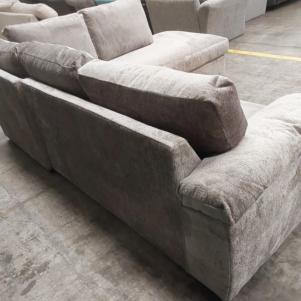 SALERNO STANDARD SEATER FABRIC RIGHT HAND CORNER CHAISE SOFA  RRP £999