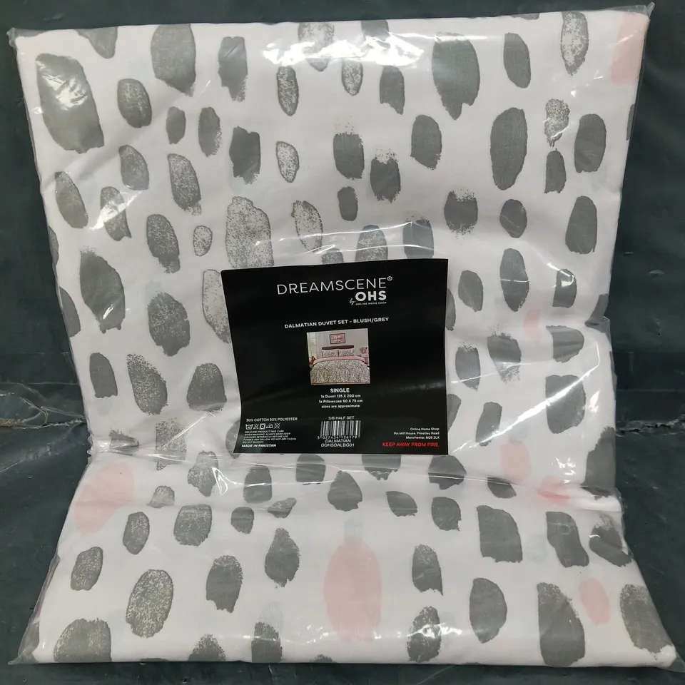 OHS DREAMSCENE DALMATION DUVET SET - SINGLE 