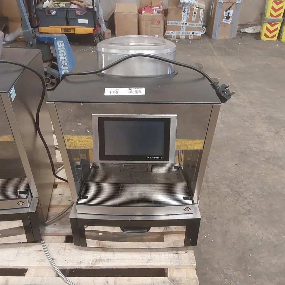 THERMOPLAN BLACK & WHITE 3 COMMERCIAL COFFEE MACHINE