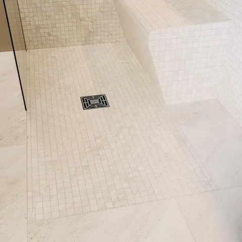 BOXED 1700 X 800MM WET ROOM SHOWER TRAY FORMERS (TILE-READY BOARDS) WITH SQUARE WASTE