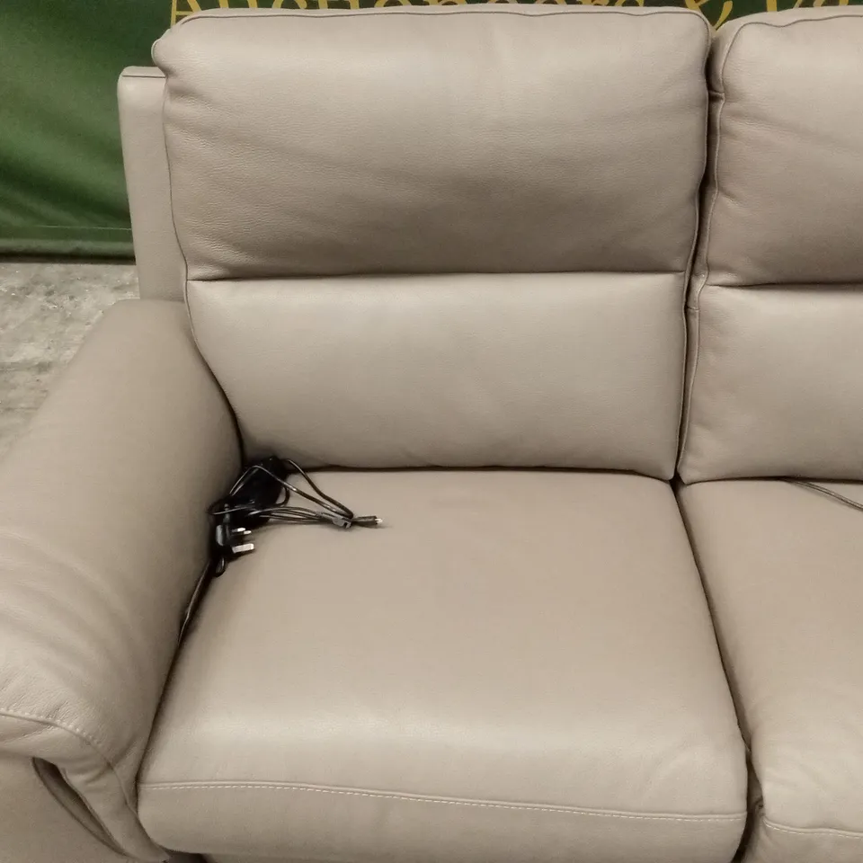 QUALITY DESIGNER ITALIAN MADE 2 SEATER ELECTRIC RECLINER LEATHER SOFA