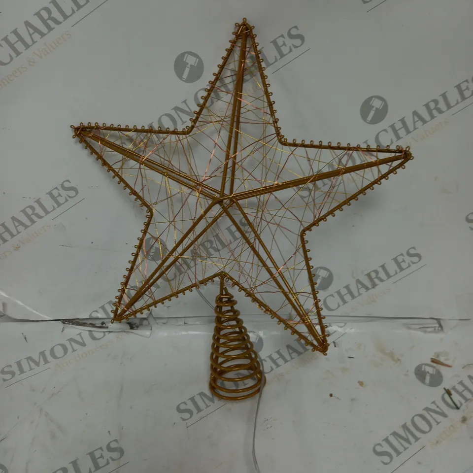 GOLD LIGHT UP TREE TOPPER RRP £17.99