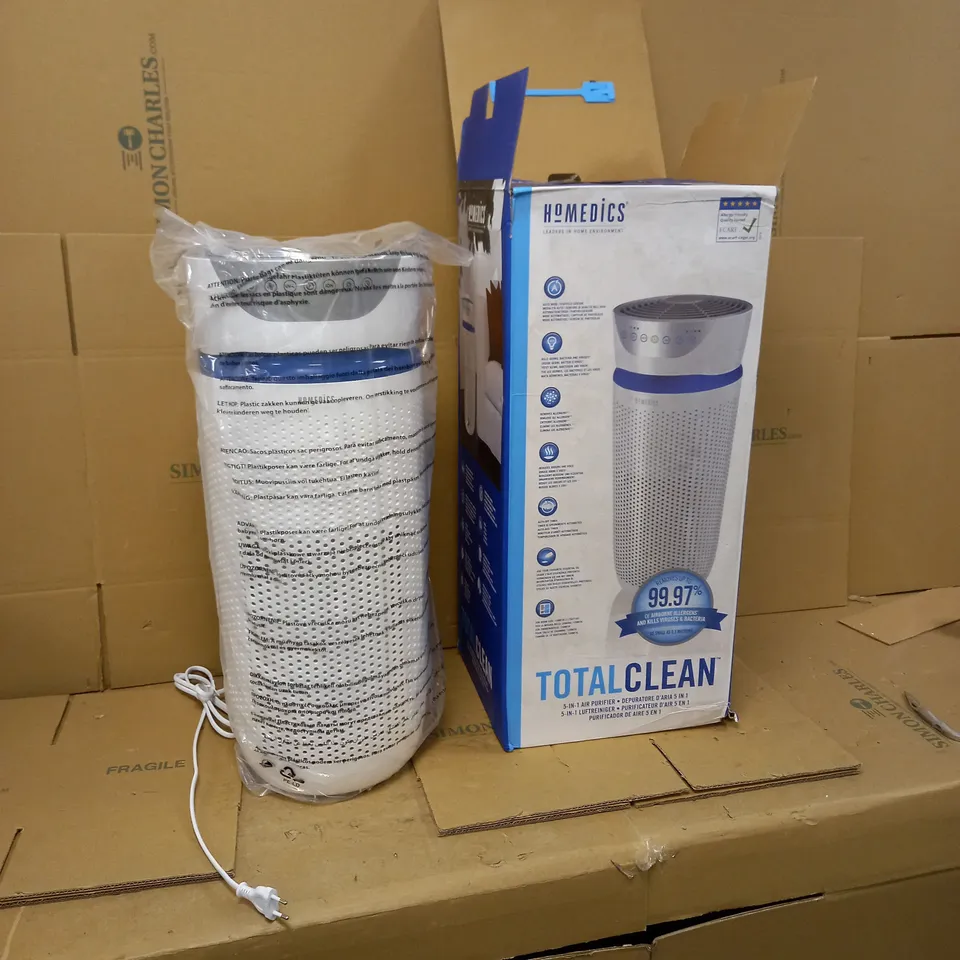 HOMEDICS TOTAL CLEAN WHITE AIR PURIFIER