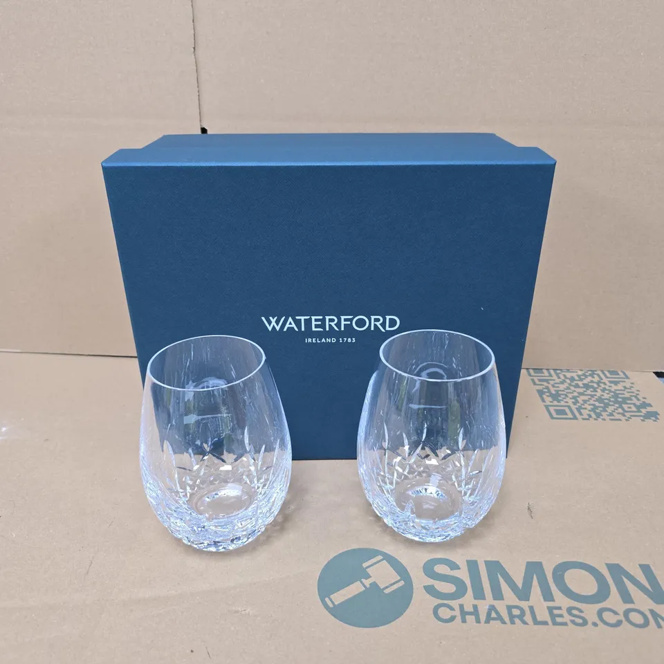 WATERFORD CRYSTAL TUMBLERS — PAIR