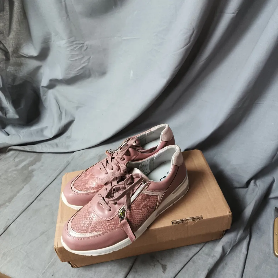 PINK WOMEN'S SNEAKERS WITH SIDE ZIP UK 7
