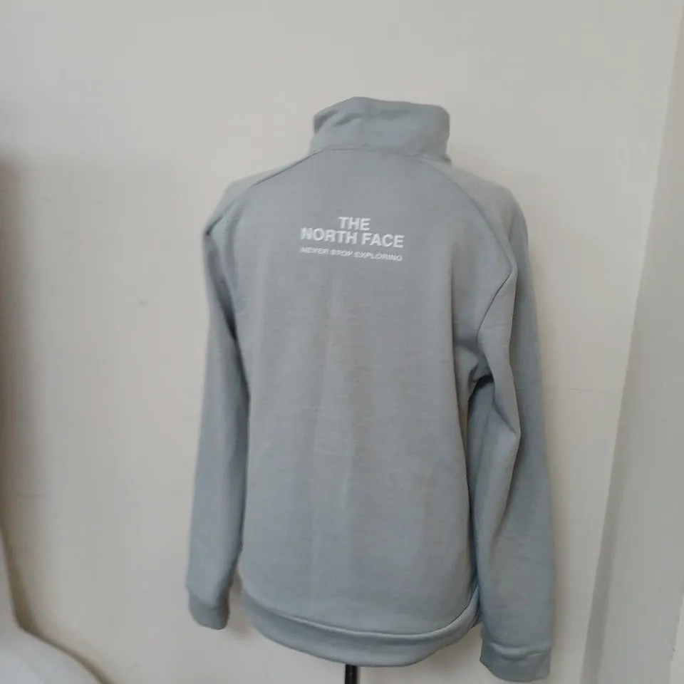 MENS NORTH FACE 1/2 ZIP FLEECE GREY/BLACK/WHITE SIZE SMALL