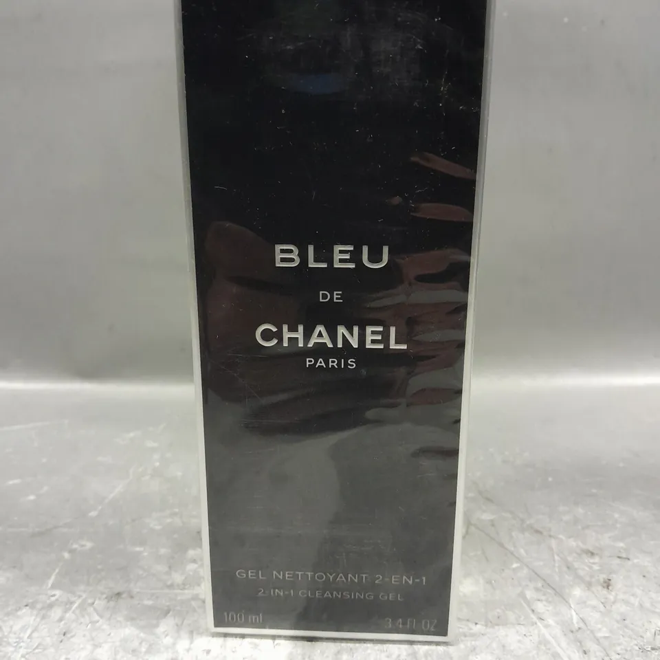 BOXED SEALED BLEU DE CHANEL PARIS 2-IN-1 CLEANSING GEL - 100ML