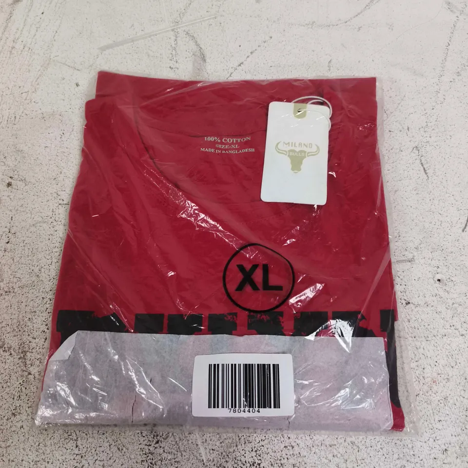MILANO BULLS RED T-SHIRT – XL