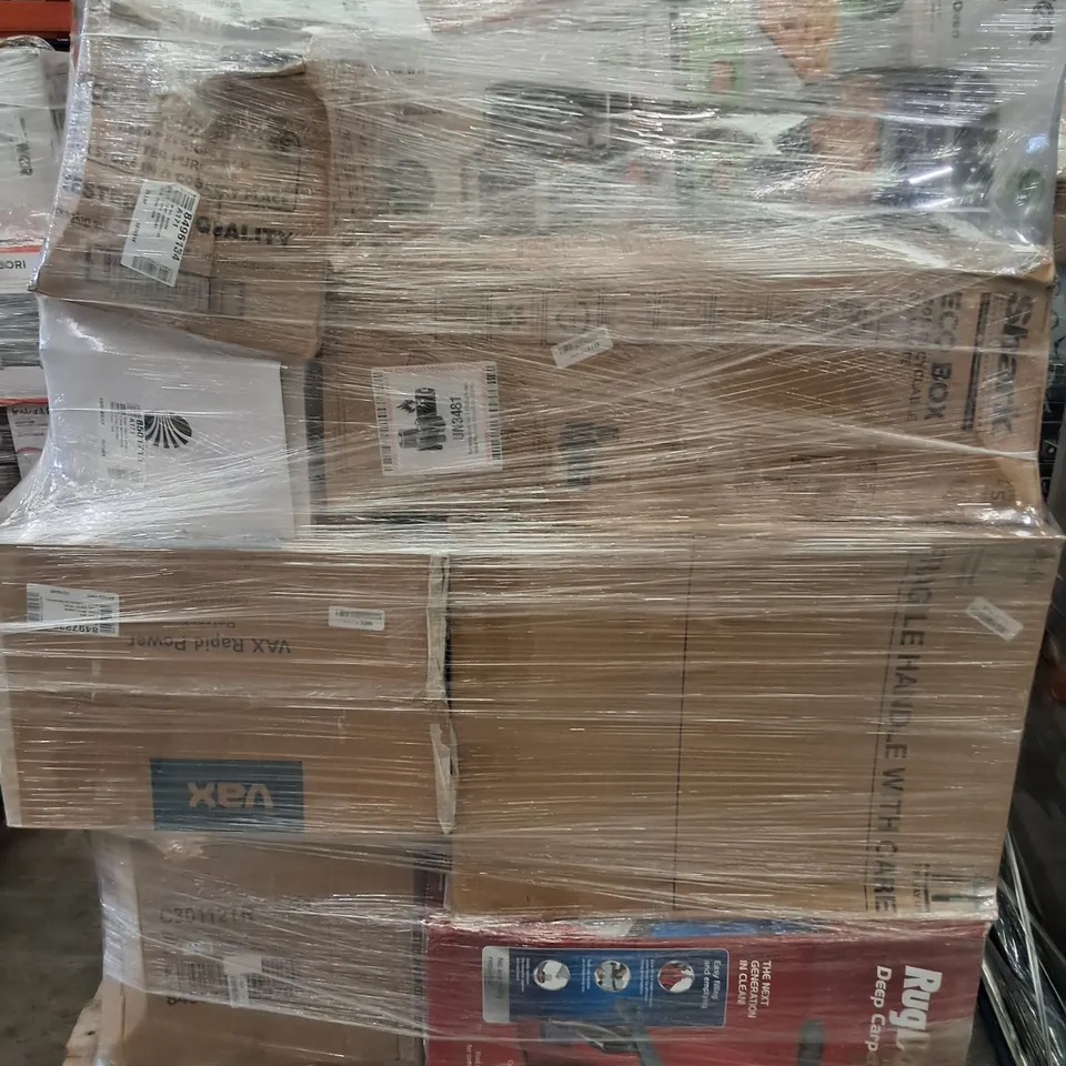 PALLET OF APPROXIMATELY 20 UNPROCESSED RAW RETURN HOUSEHOLD AND ELECTRICAL GOODS TO INCLUDE;