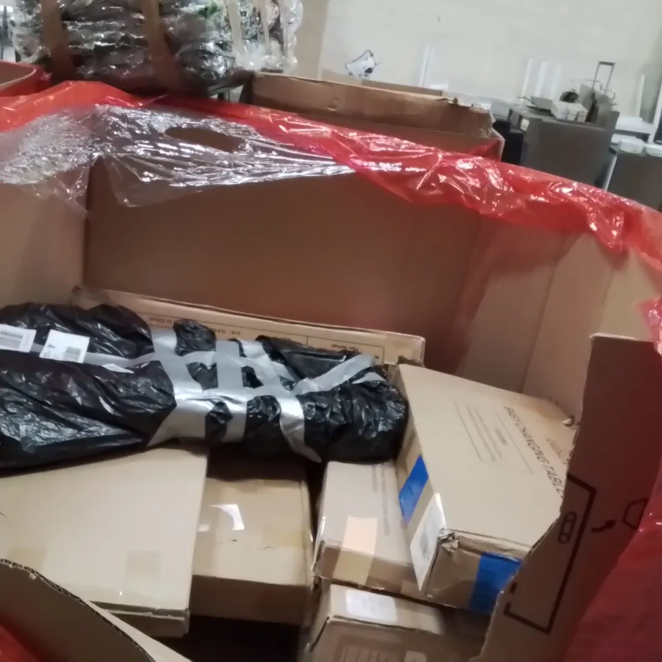 PALLET OF ASSORTED HOUSEHOLD GOODS AND PRODUCTS TO INCLUDE;OFFICE CHAIR,BABY CHANGER STATION 