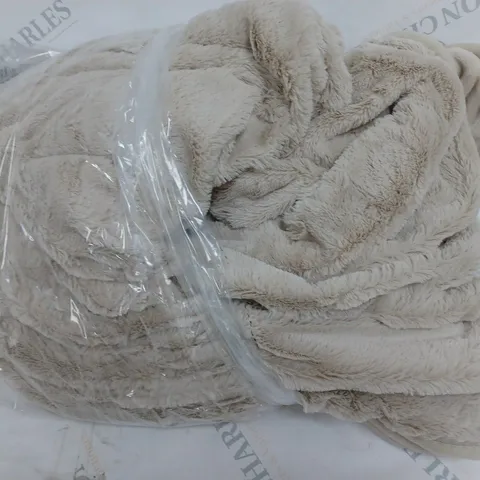 COZEE HOME HEATED BLANKET IN STONE