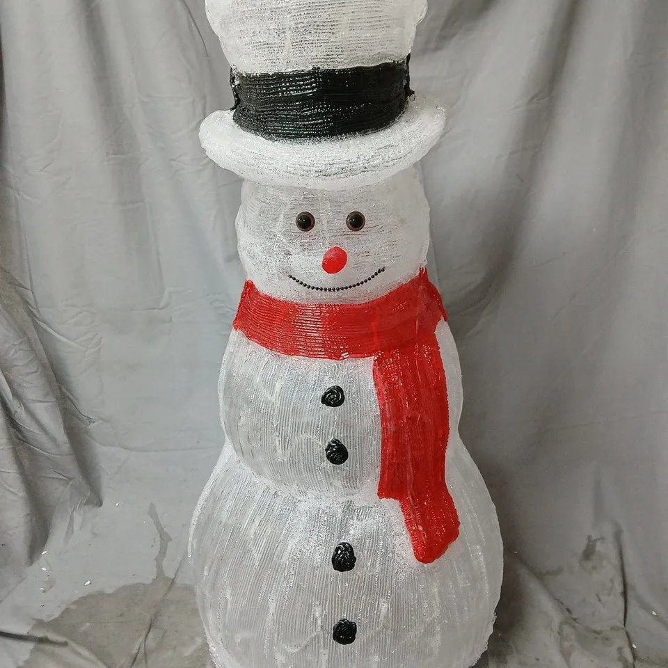 ACRYLIC OUTDOOR 70 CM LIGHT UP SNOWMAN