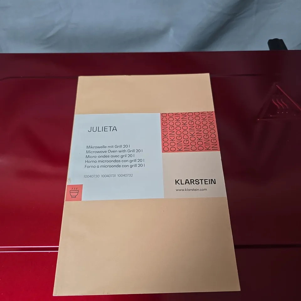 KLARSTEIN JULIETA MICROWAVE OVEN WITH GRILL – RED