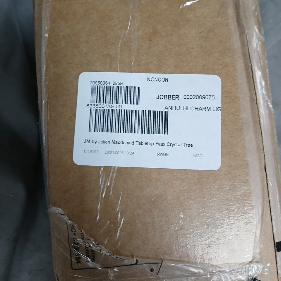 JM BY JULIEN MACDONALD TABLETOP FAUX CRYSTAL TREE 