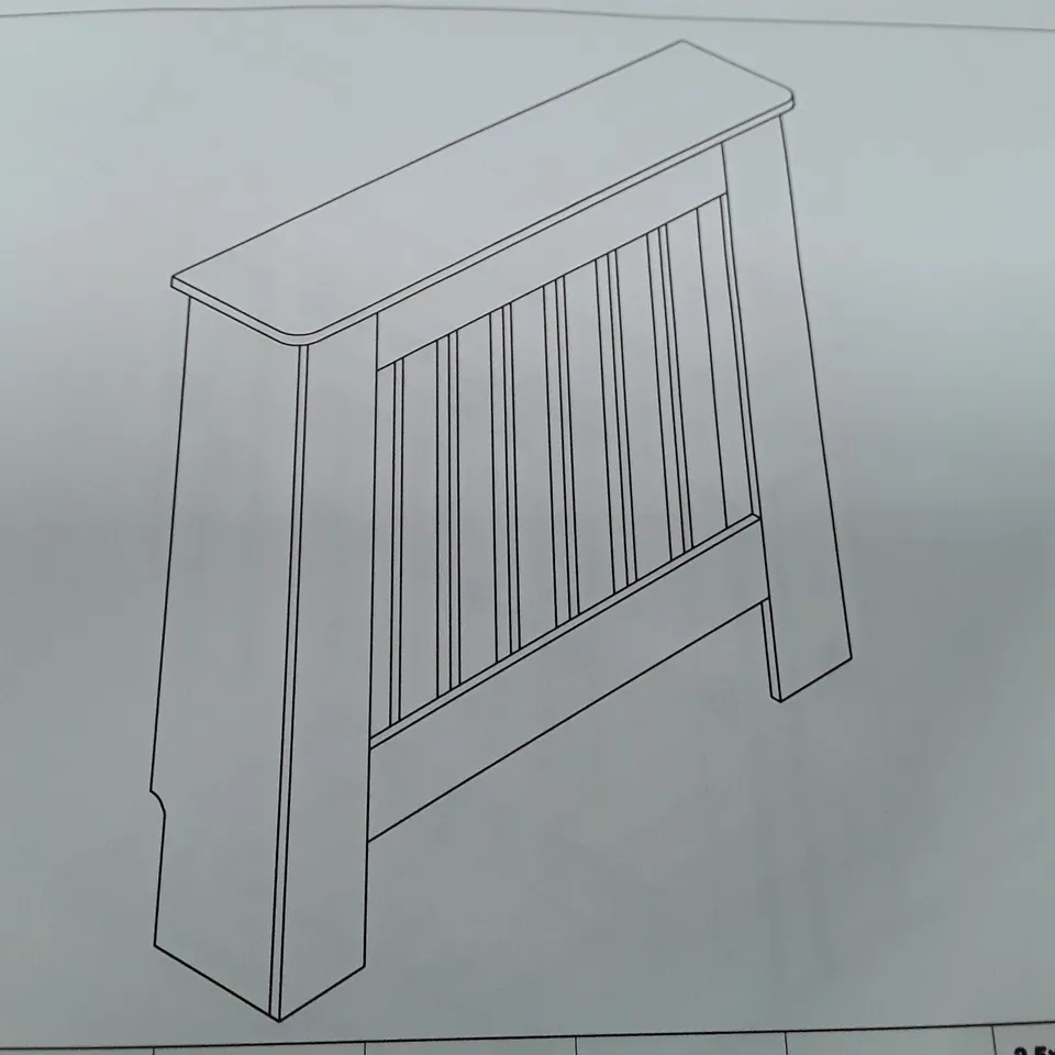 BOXED RADIATOR COVER - WHITE