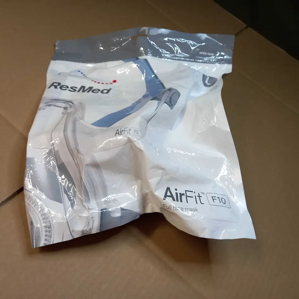 PACKAGED RESMED AIRFIT F10 FULL FACE MASK - LARGE