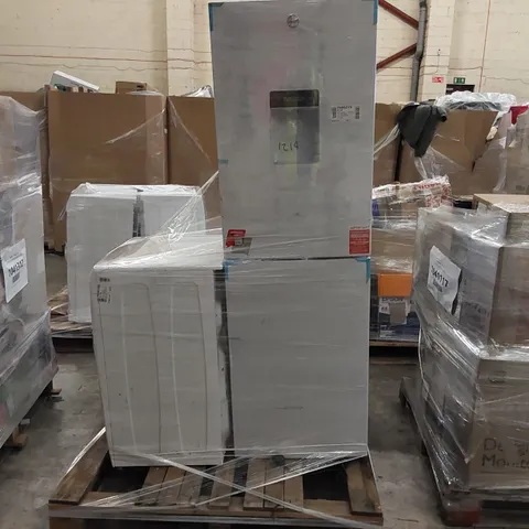 HOOVER H-WASH 300 FREESTANDING WASHING MACHINE AND  HOOVER HOCT3L517FWK LOW FROST COMBI 55CM - WHITE - UNPROCESSED RAW RETURNS