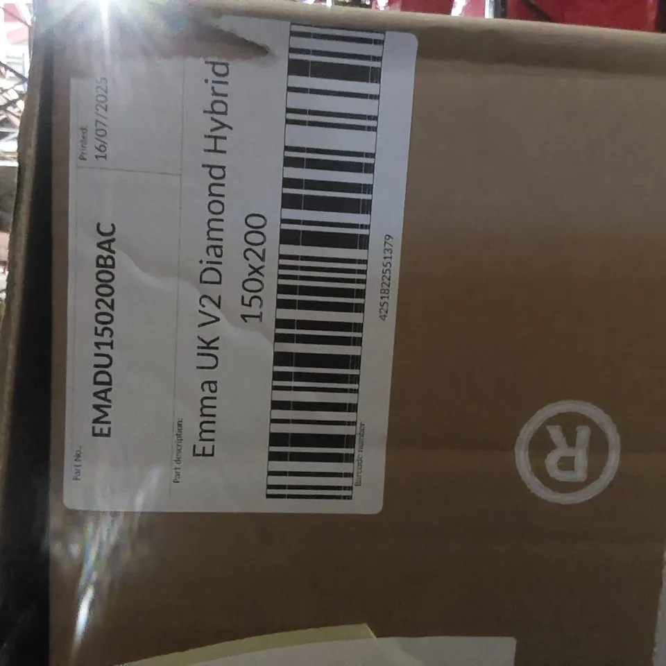 BRAND NEW BOXED EMMA UK V2 DIAMOND HYBRID 150 x 200CM KING SIZE MATTRESS