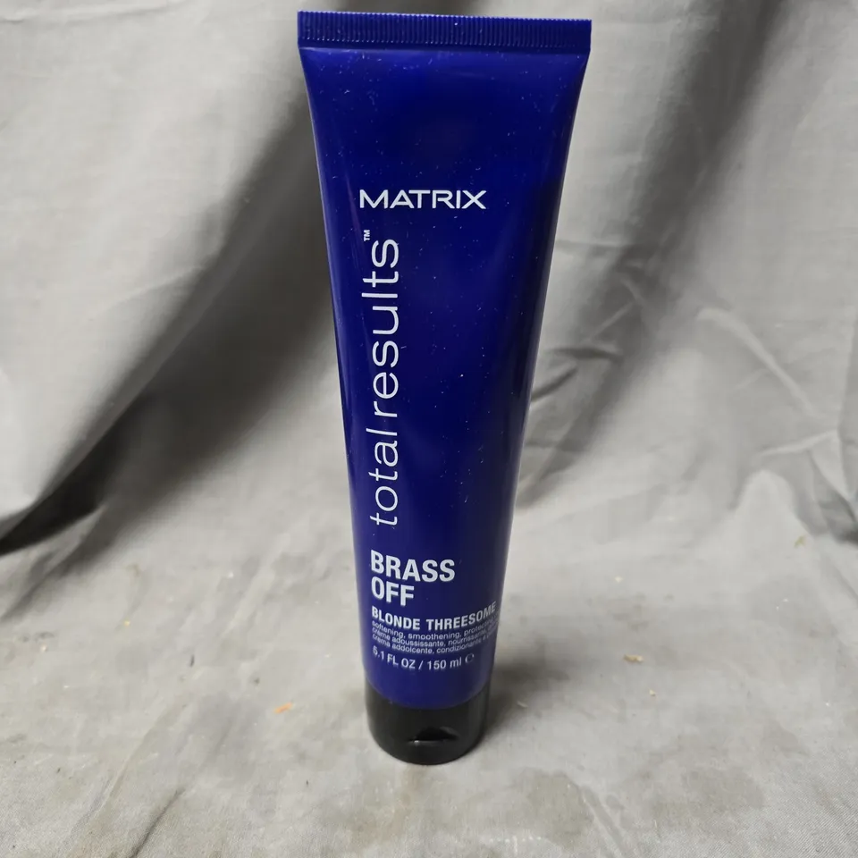 APPROXIMATELY 10 MATRIX TOTAL RESULTS BRASS OFF BLONDE THREESOME CREAM (150ML) - COLLECTION ONLY
